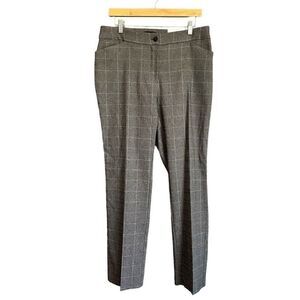 Rafaella Sports High Rise The Straight Tartan Print Academia Golf Pants